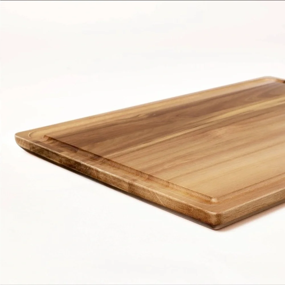 14-Inch x 20-Inch Acacia Wood Carving Board with Juice Groove from Figmint™